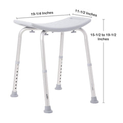McKesson Bath Bench with Removable Backrest