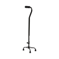 Small Base Quad Cane McKesson Steel 30 to 39 Inch Height Black, Packaging Type- Case