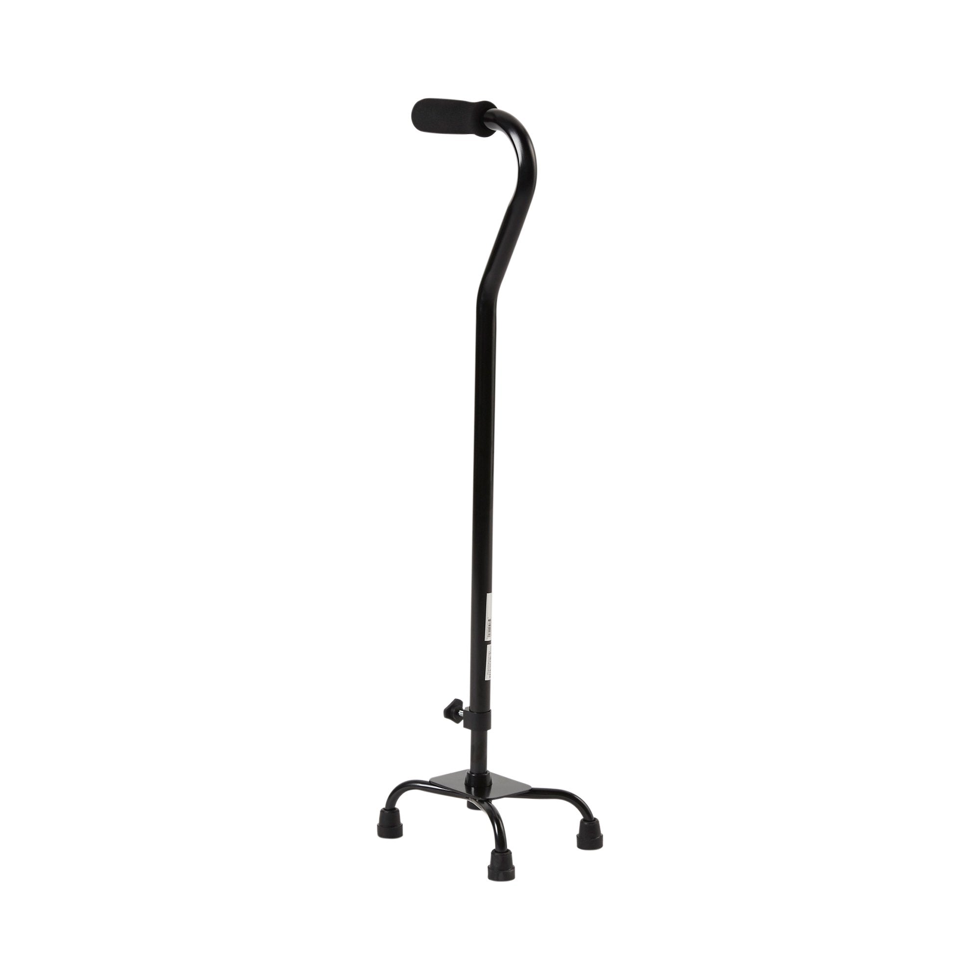 Small Base Quad Cane McKesson Steel 30 to 39 Inch Height Black, Packaging Type- Case