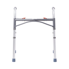 Dual Release Folding Walker Adjustable Height McKesson Aluminum Frame 350 lbs. Weight Capacity 25 to 32 Inch Height, Packaging Type- Case