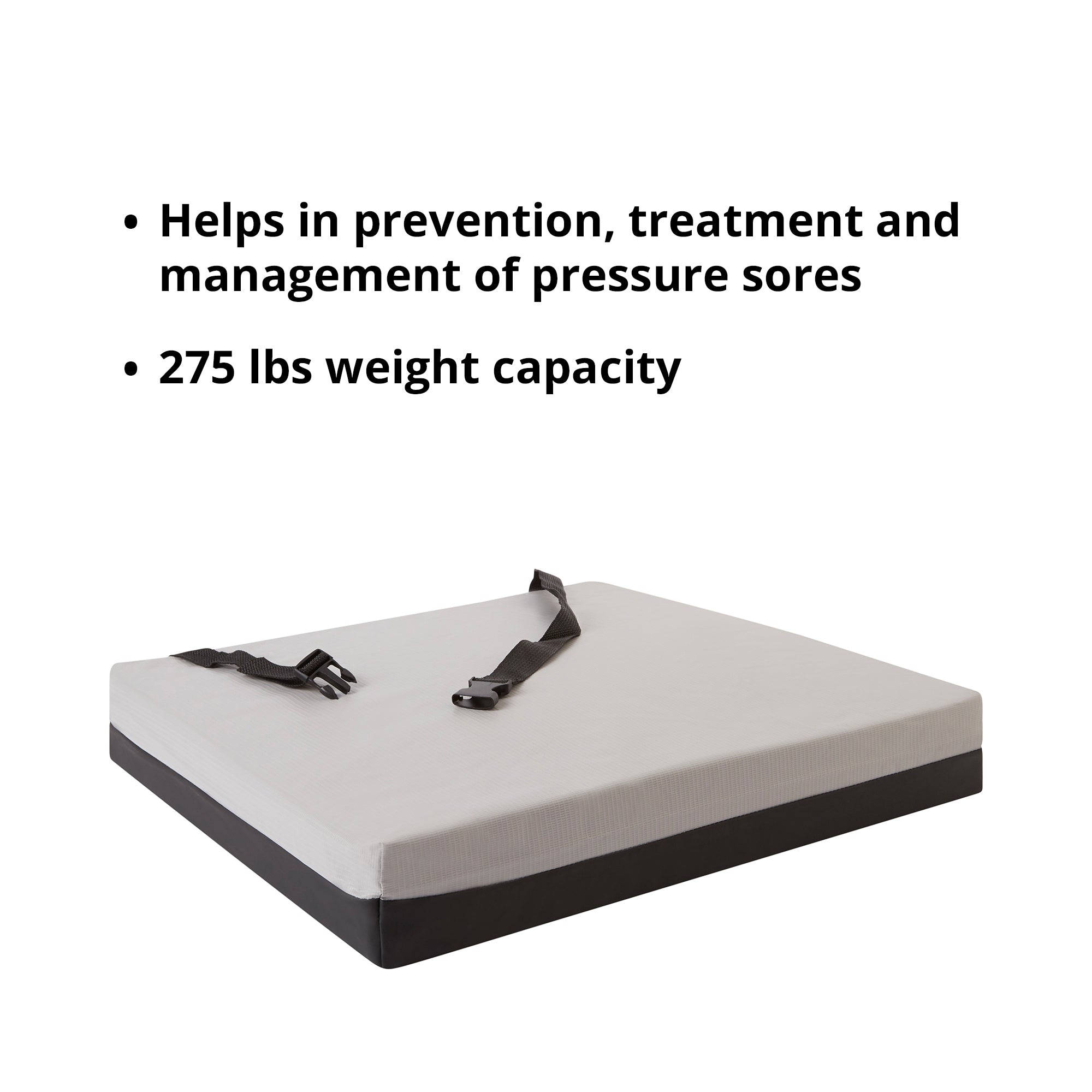 Seat Cushion McKesson 20 W X 18 L X 3 D Inch Foam / Gel, Packaging Type- Case