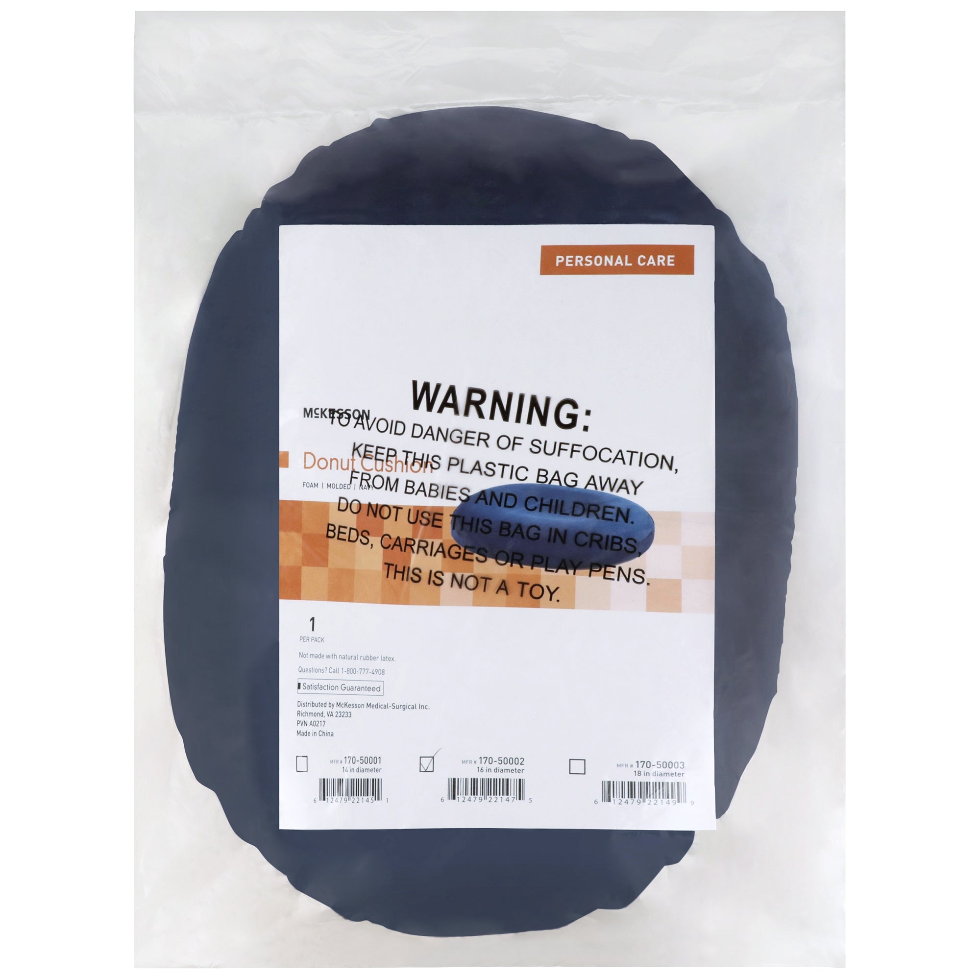 Donut Seat Cushion McKesson 16 Inch Diameter Foam