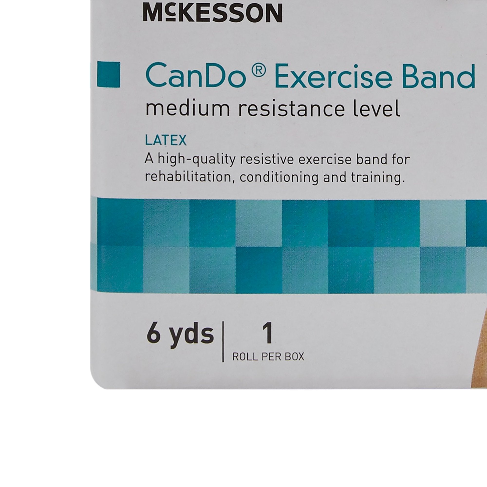 Exercise Resistance Band CanDo Green 5 Inch X 6 Yard Medium Resistance, Packaging Type- Each