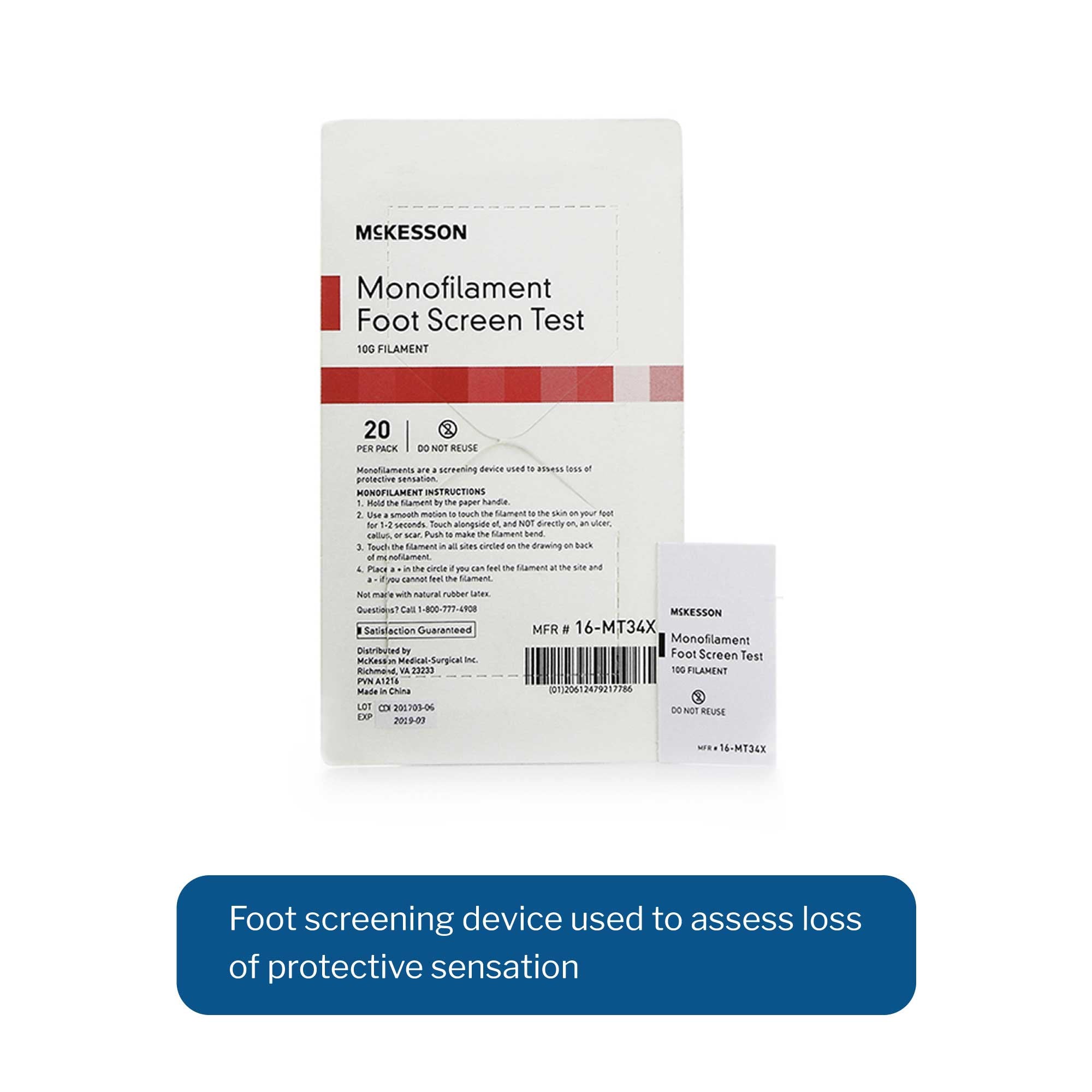 McKesson Monofilament Sensory Test 10 Gram, Packaging Type- Case