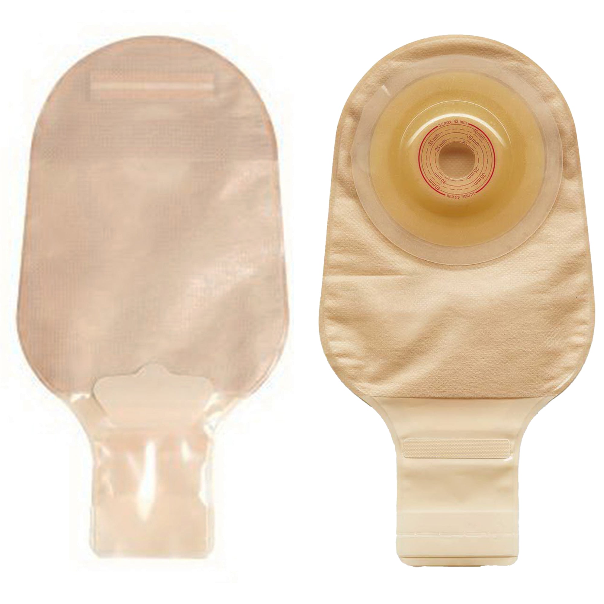 Ostomy Pouch Esteem + Flex One-Piece System Convex V1, Pre-Cut 1 Inch Stoma Drainable,Packaging Type- Box
