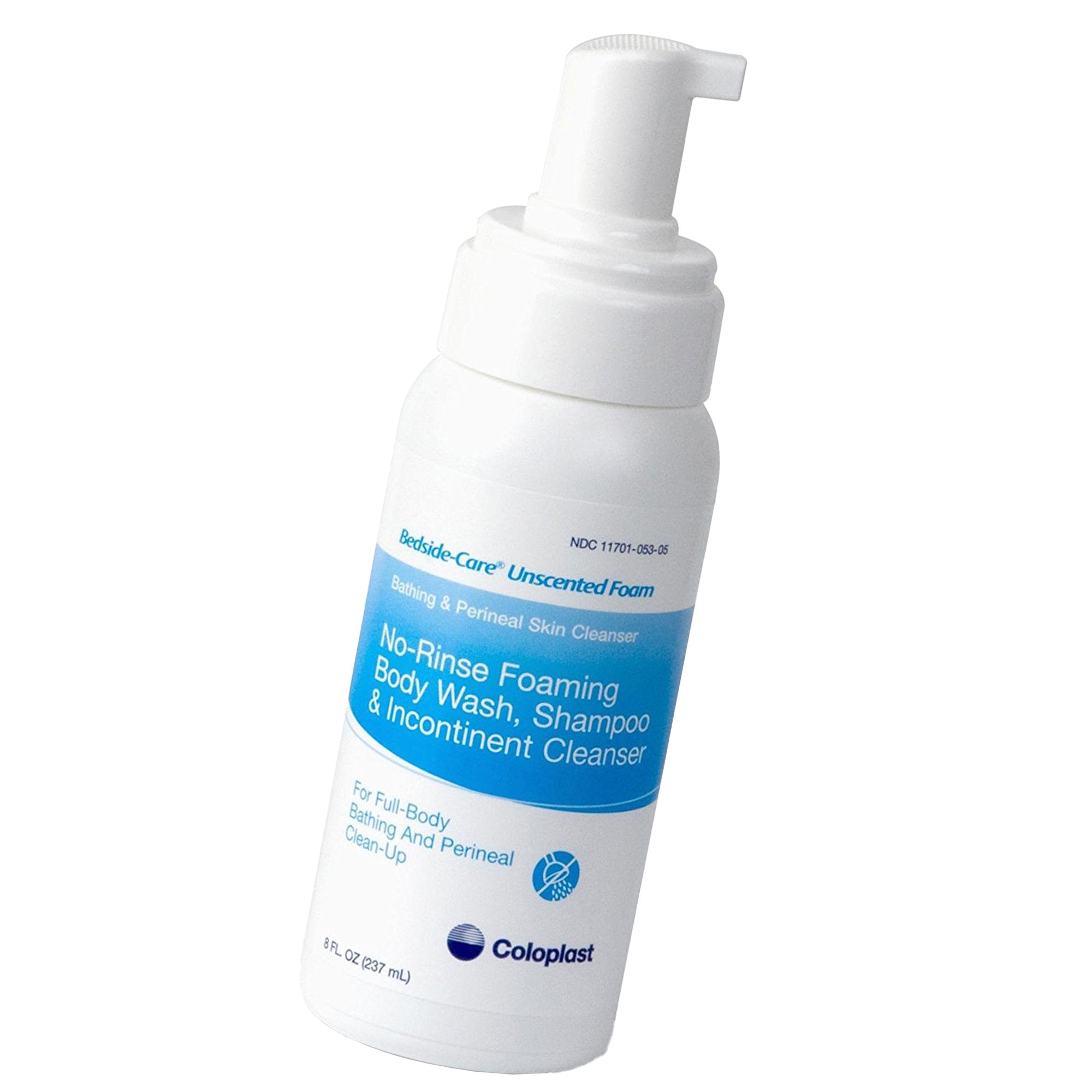 Rinse-Free Shampoo and Body Wash Bedside-Care 8.1 oz. Pump Bottle Unscented,Packaging Type- Each