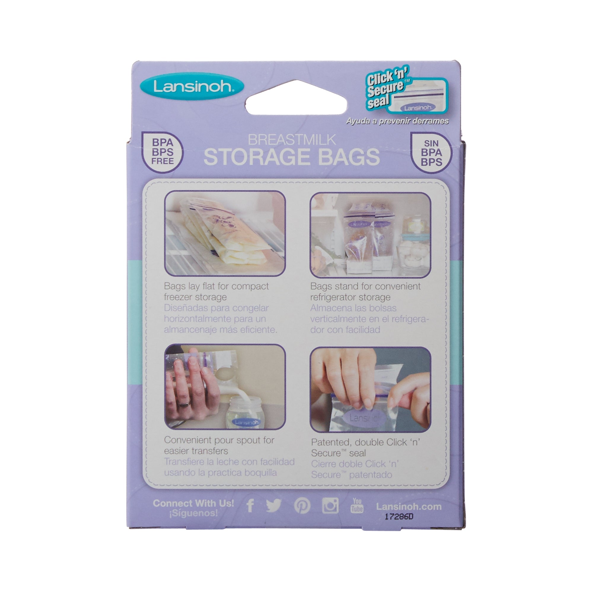 Breast Milk Storage Bag Lansinoh 6 oz.| 6/Case