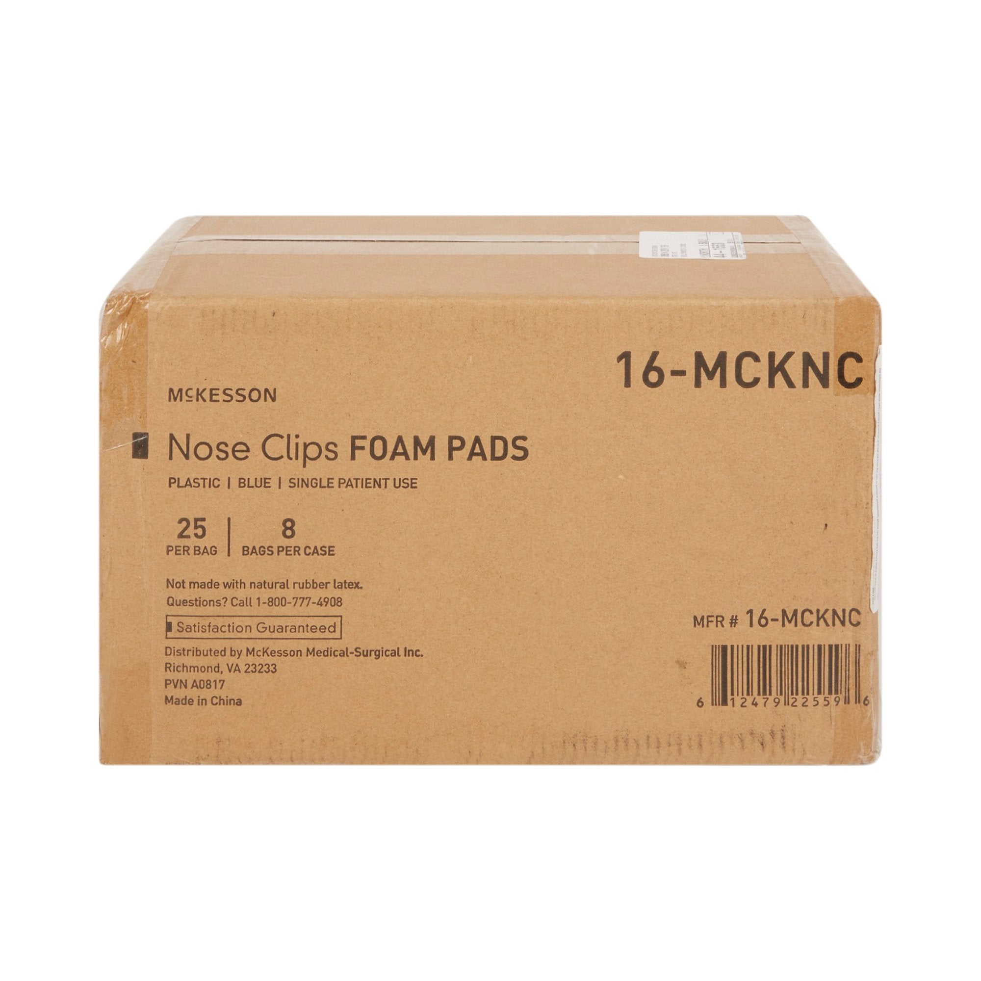Nose Clip McKesson Foam, Disposable, Blue Plastic For Spirometer, Packaging Type- Case