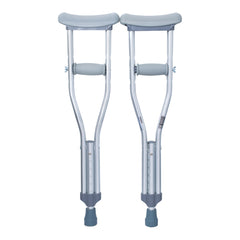 McKesson Pediatric Underarm Crutches | 175 lbs Capacity, Adjustable Height (3'7"–4'0")
