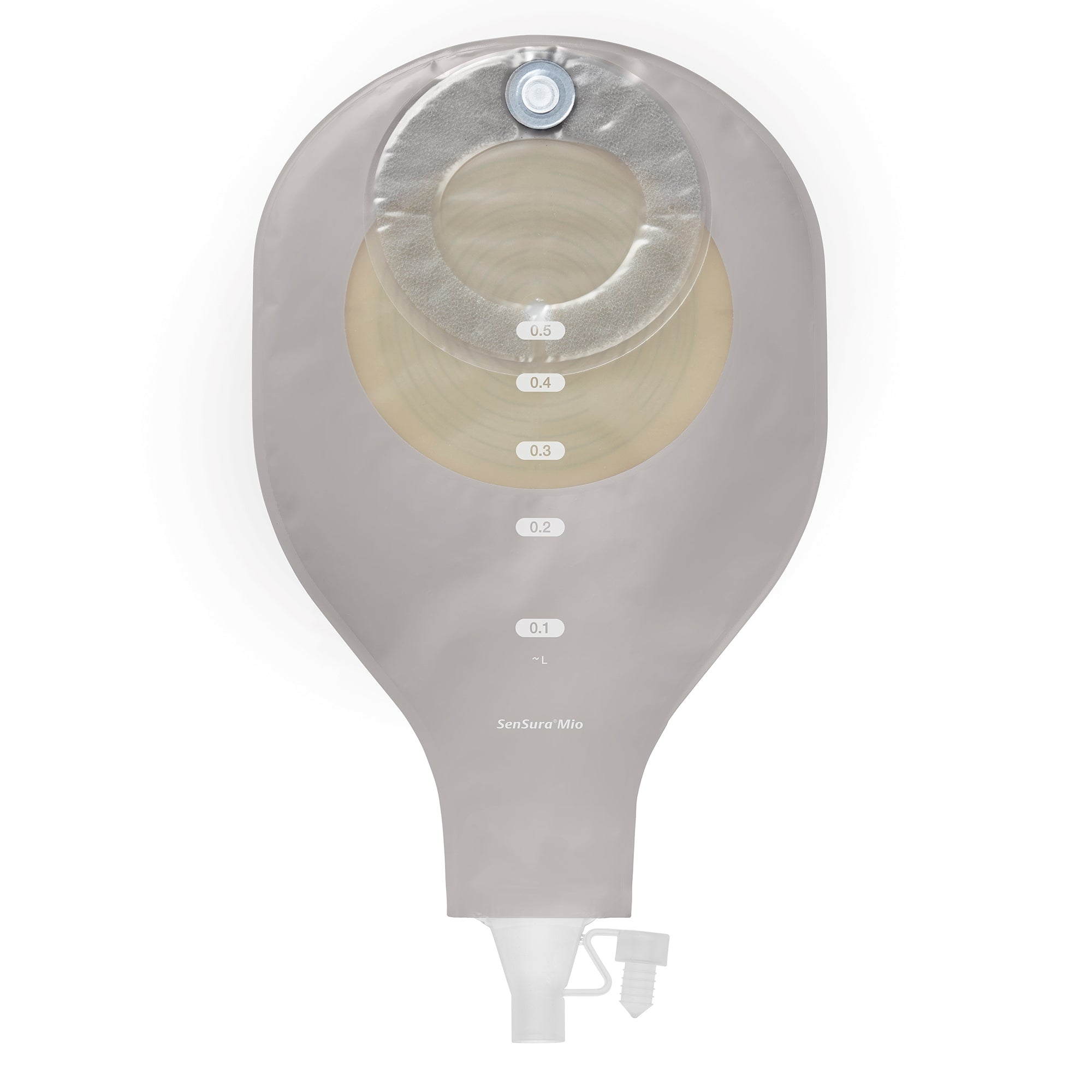 Ostomy Pouch SenSura Mio High Output One-Piece System Flat, Trim to Fit 3/8 to 4 Inch Stoma Drainable | BOX