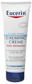 Hand and Body Moisturizer Eucerin Skin Calming 8 oz. Tube Unscented Cream