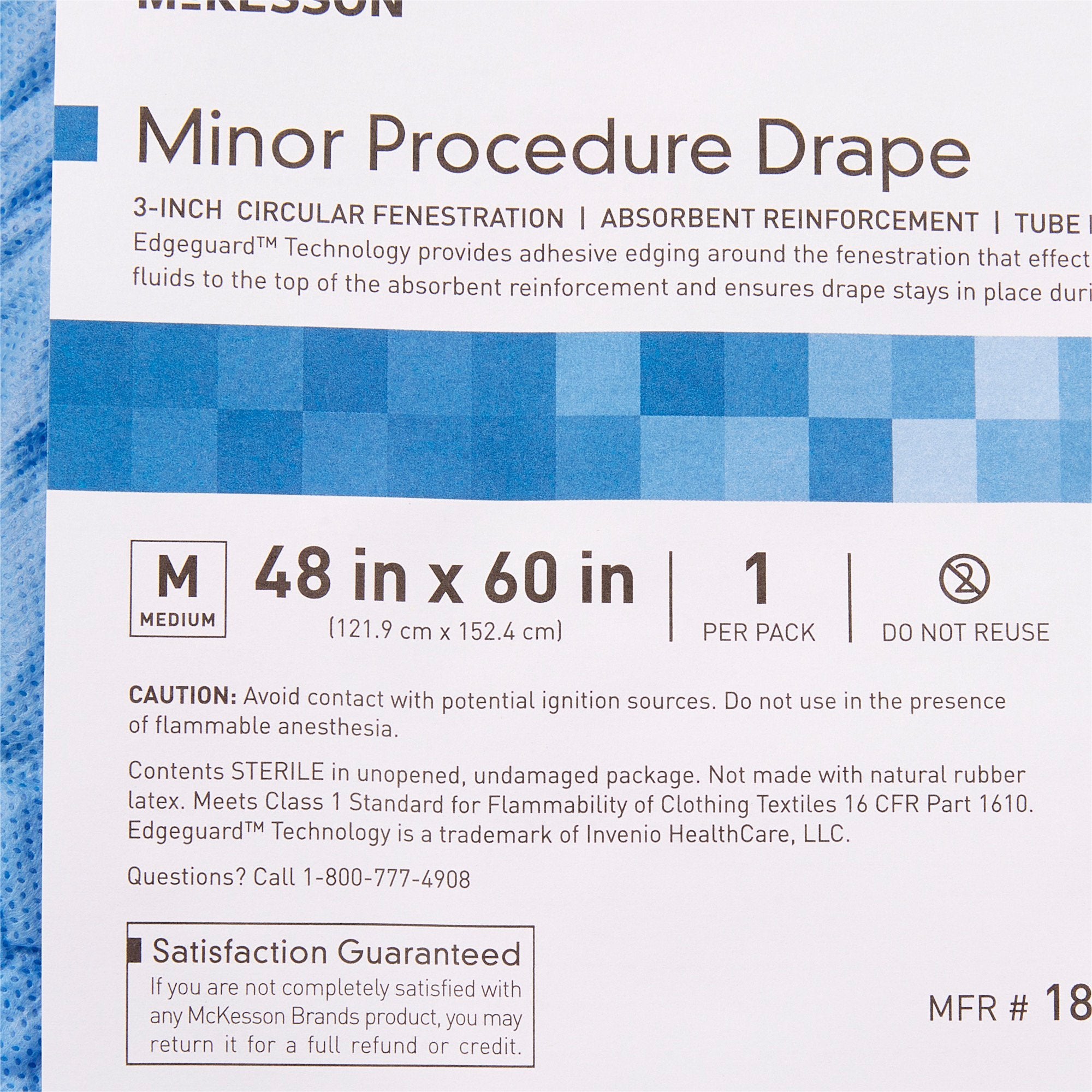 Surgical Drape McKesson Minor Procedure Drape 48 W X 60 L Inch Sterile, Packaging Type- Case