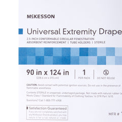 Orthopedic Drape McKesson Universal Extremity Drape 90 W X 124 L Inch Sterile, Packaging Type- Case