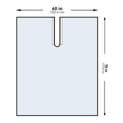 Orthopedic Drape McKesson Impervious U-Drape 60 W X 70 L Inch Sterile, Packaging Type- Case