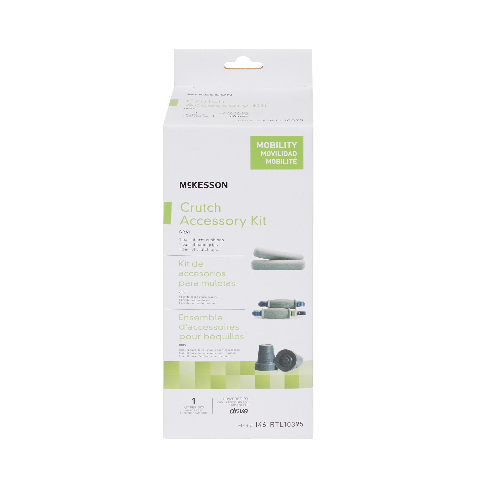 McKesson Crutch Accessory Kit, Packaging Type- Case