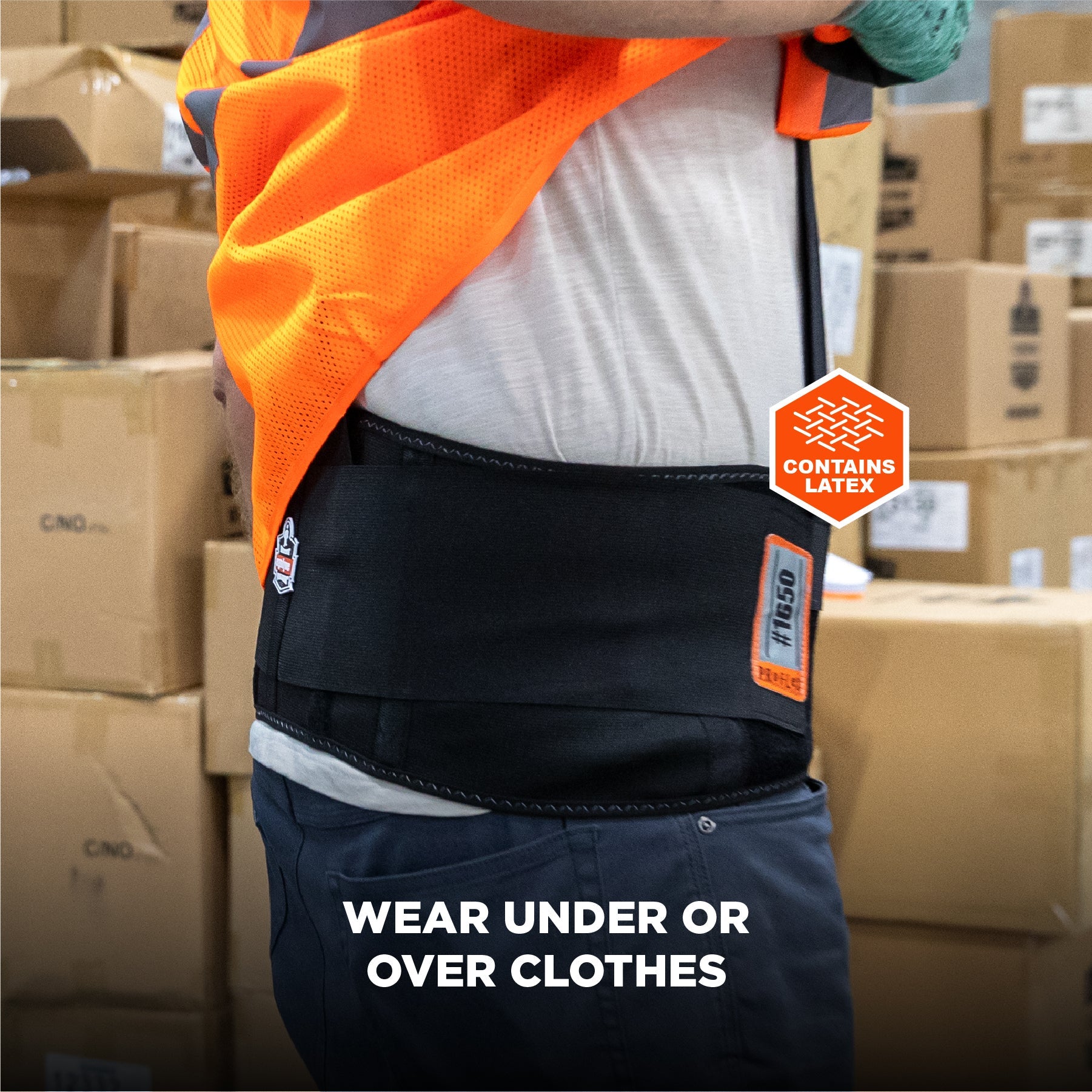 Occupational Back Support ProFlex 1650 Economy Small Hook and Loop Closure 25 to 30 Inch Waist Circumference 7-1/2 Inch Height Adult, Packaging Type- Each