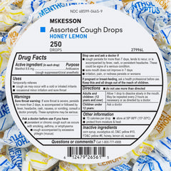Cold and Cough Relief McKesson Brand 8.6 mg Strength Lozenge 250 per Jar, Packaging Type- Case
