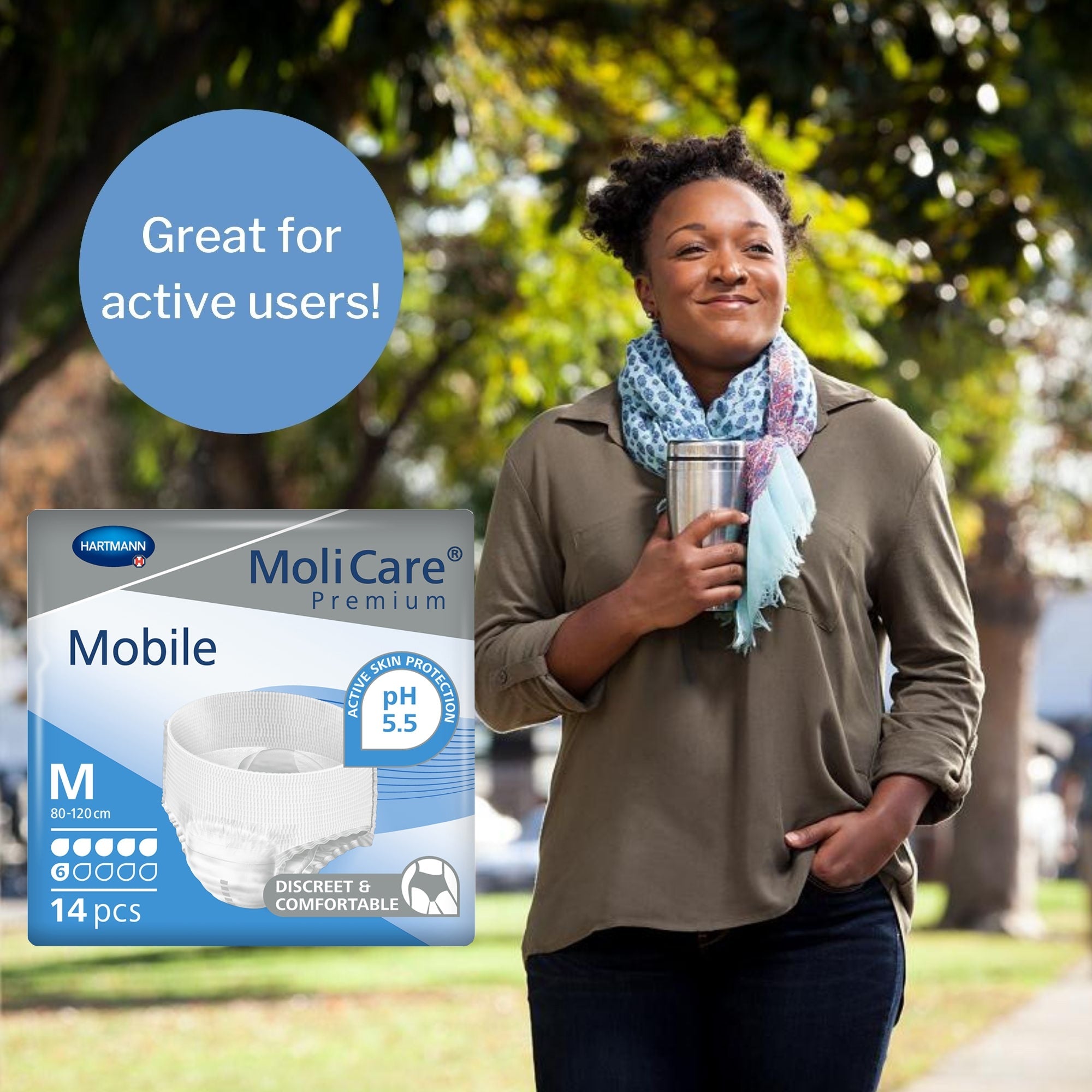 unisex adult absorbent underwear molicare premium mobile 6d pull on with tear away seams medium disposable moderate absorbency packaging type case