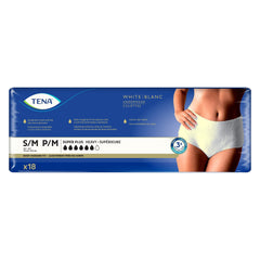 female adult absorbent underwear tena women super plus pull on with tear away seams small medium disposable heavy absorbency packaging type case