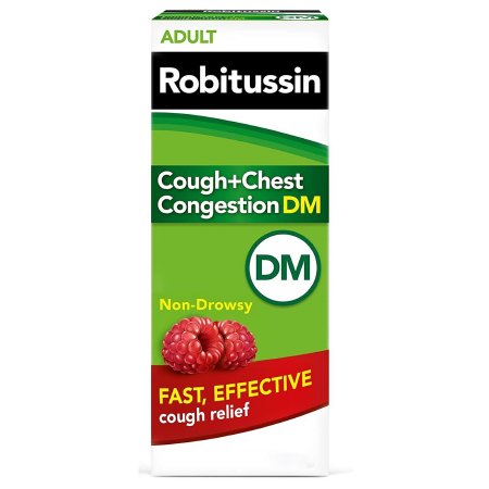 Cold and Cough Relief Robitussin 200 mg - 10 mg / 5 mL Strength Liquid 4 oz.,Packaging Type- Each