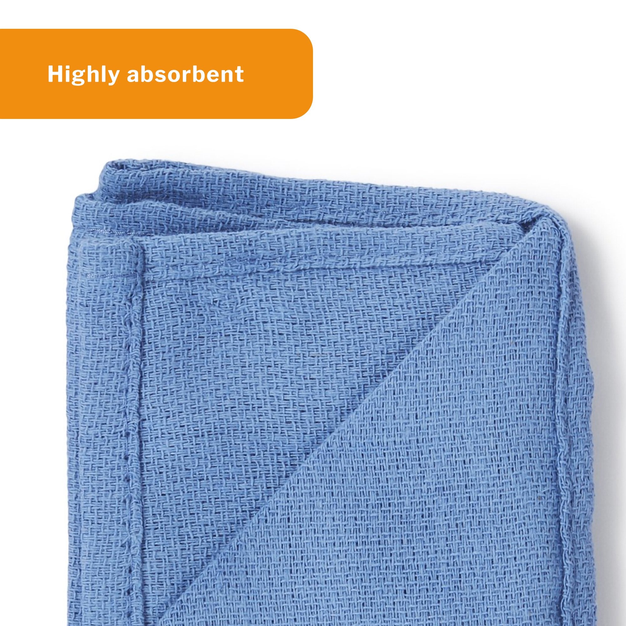 O.R. Towel McKesson 17 W X 27 L Inch Blue NonSterile, Packaging Type- Case