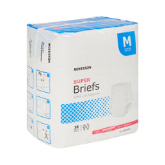 Unisex Adult Incontinence Brief McKesson Medium Disposable Moderate Absorbency, Packaging Type- Case
