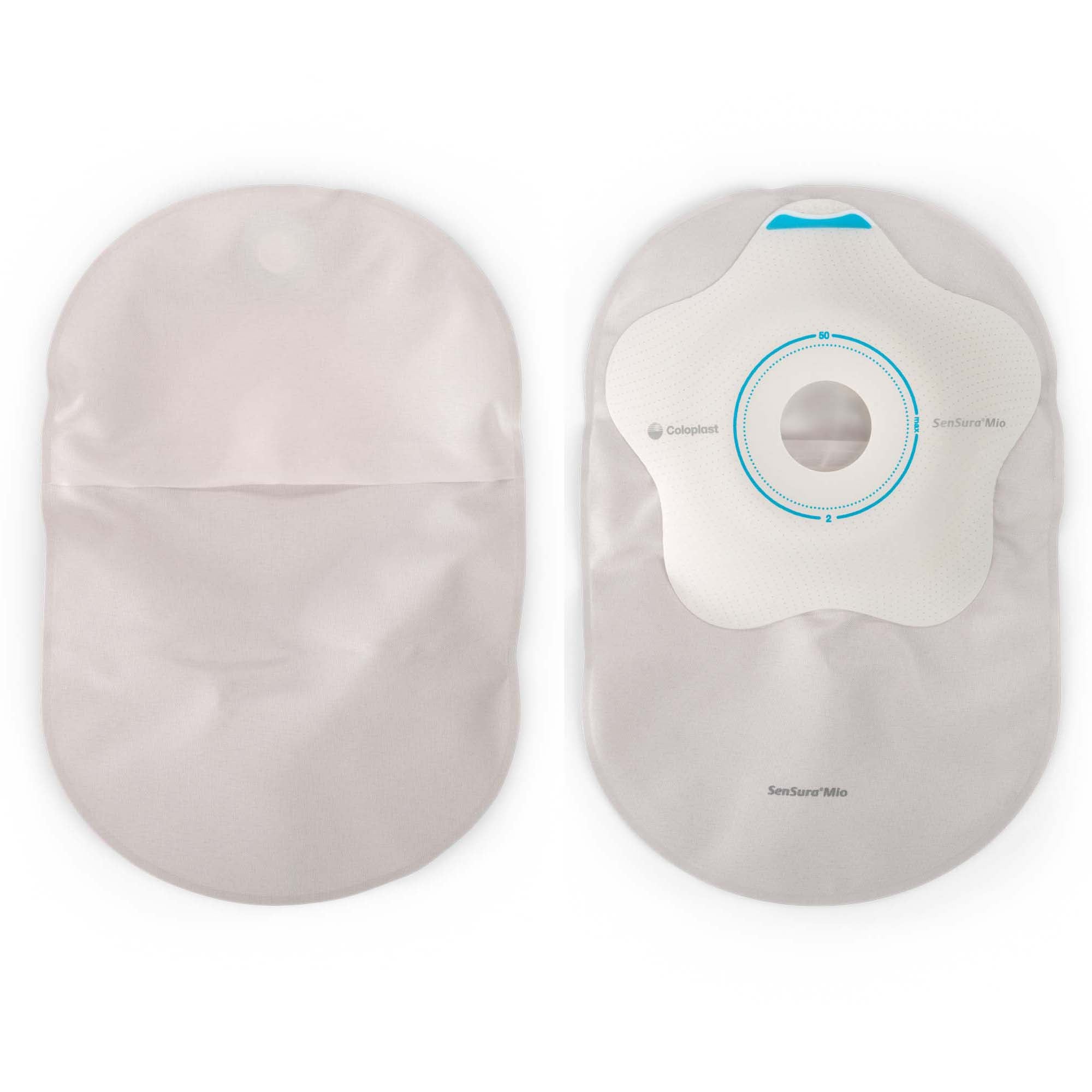 Ostomy Pouch SenSura Mio Concave One-Piece System 8-1/2 Inch Length, Maxi Concave, Pre-Cut 1-9/16 Inch Stoma Closed End | 10/Box