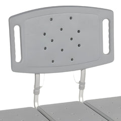 McKesson Knocked Down Bariatric Bath Transfer Bench Arm Rail 18-1/4 to 23-1/4 Inch Seat Height 500 lbs. Weight Capacity