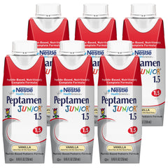 Pediatric Tube Feeding Formula Peptamen Junior 1.5 Vanilla Flavor 250 mL Carton Liquid Whey Protein Impaired GI Function | Each