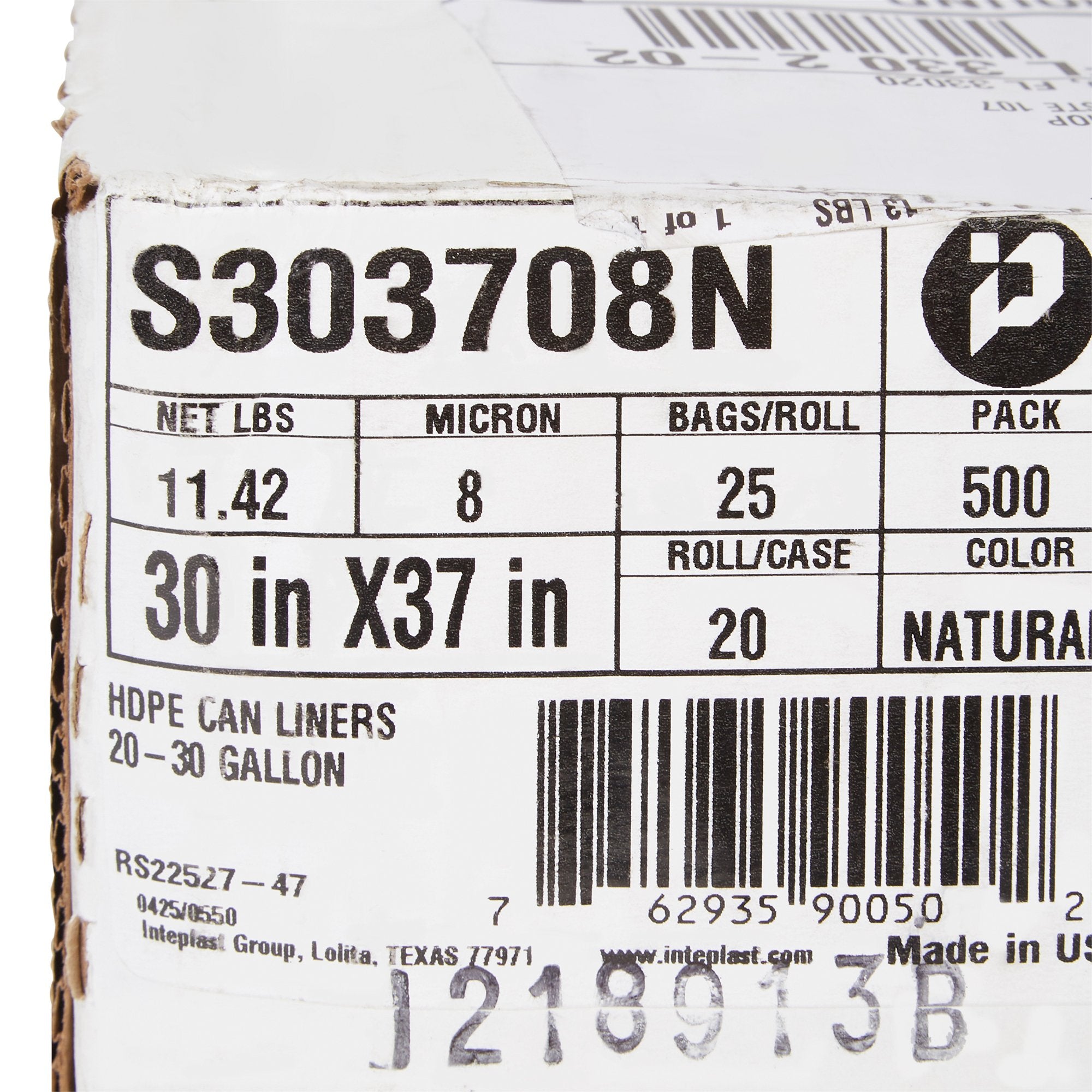 Trash Bag McKesson 30 gal. Clear HDPE 8 Mic. 30 X 37 Inch Star Seal Bottom Coreless Roll, Packaging Type- Case