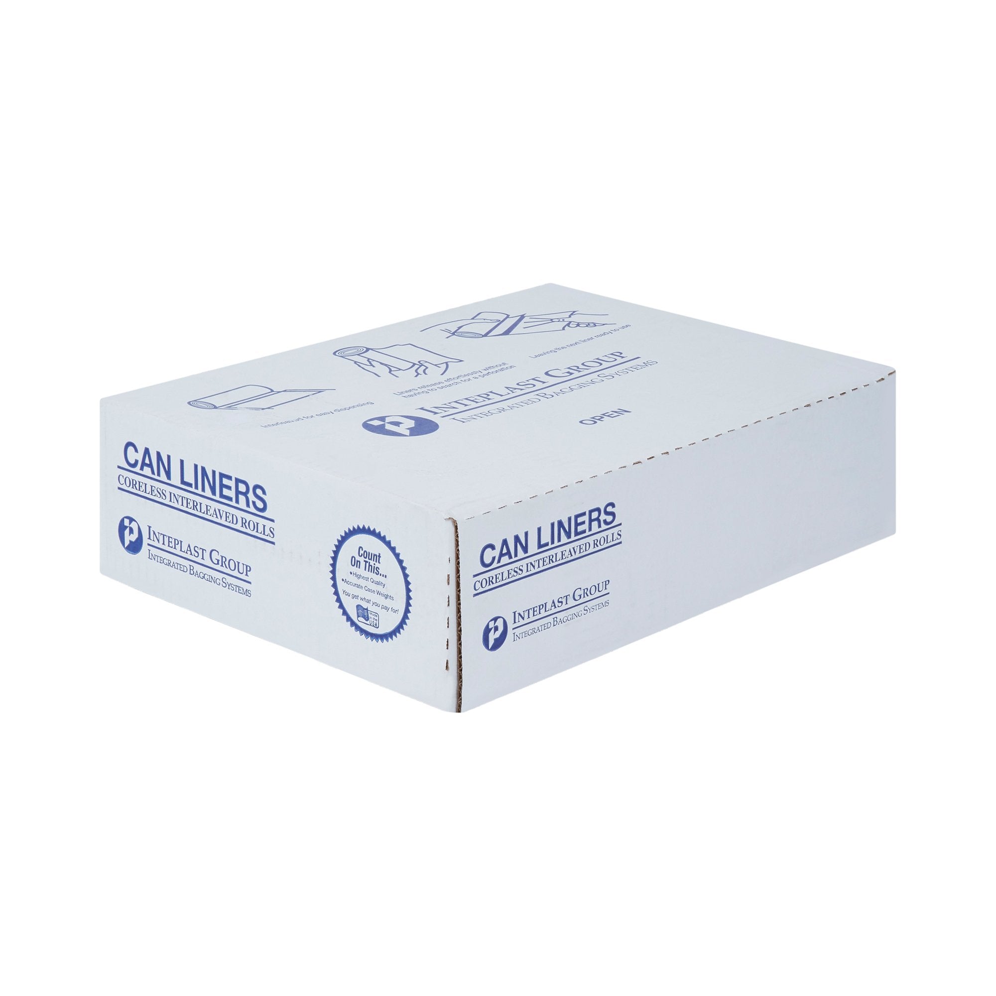 Trash Bag McKesson 60 gal. Clear LLDPE 1.15 mil 38 X 58 Inch Star Seal Bottom Coreless Roll, Packaging Type- Case