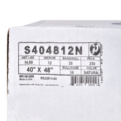 Trash Bag McKesson 45 gal. Clear HDPE 12 Mic. 40 X 48 Inch Star Seal Bottom Coreless Roll, Packaging Type- Case