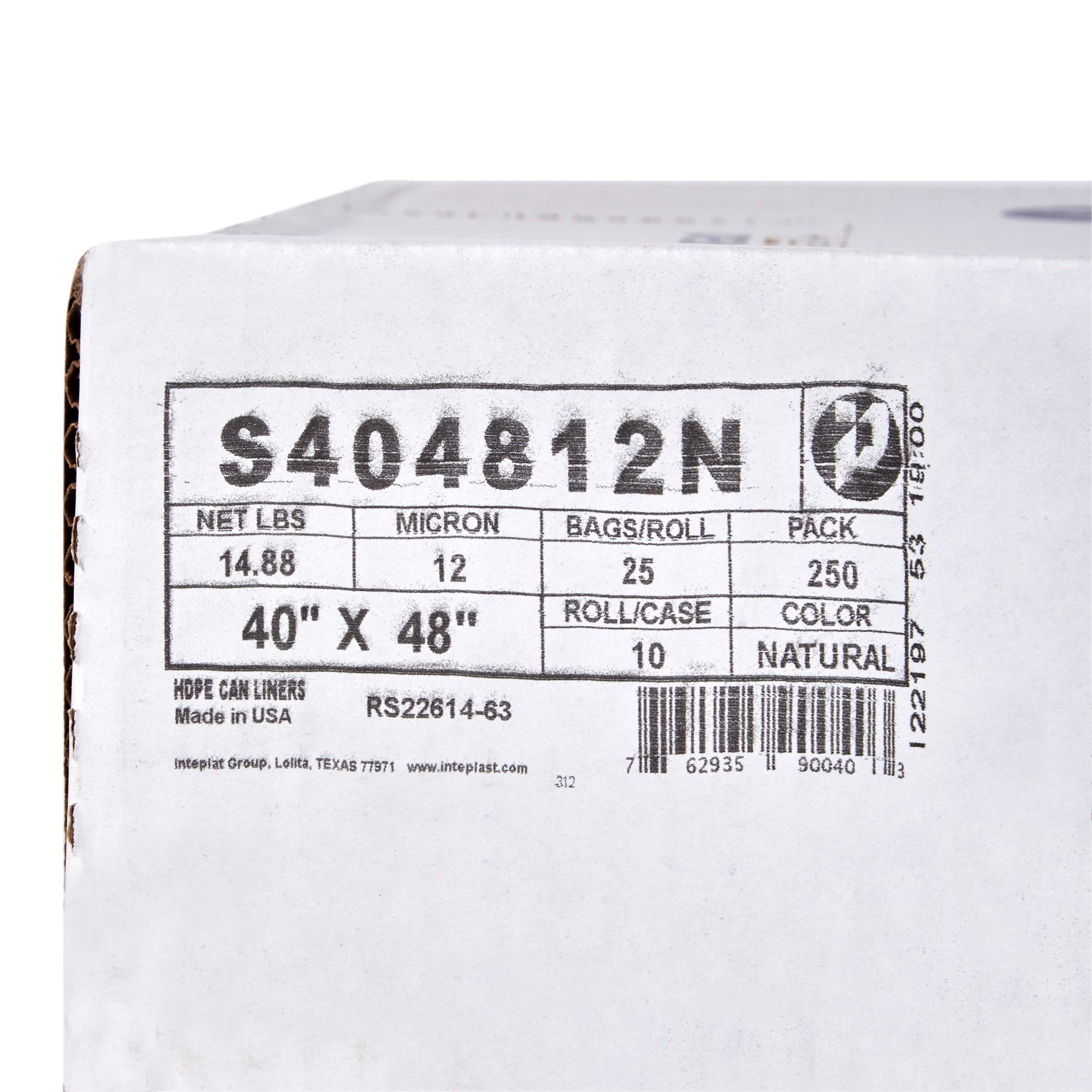 Trash Bag McKesson 45 gal. Clear HDPE 12 Mic. 40 X 48 Inch Star Seal Bottom Coreless Roll, Packaging Type- Case