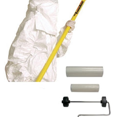 Cleanroom Tacky Roller Handle PolyTack 12 Inch Length Plastic Black Screw On Connection