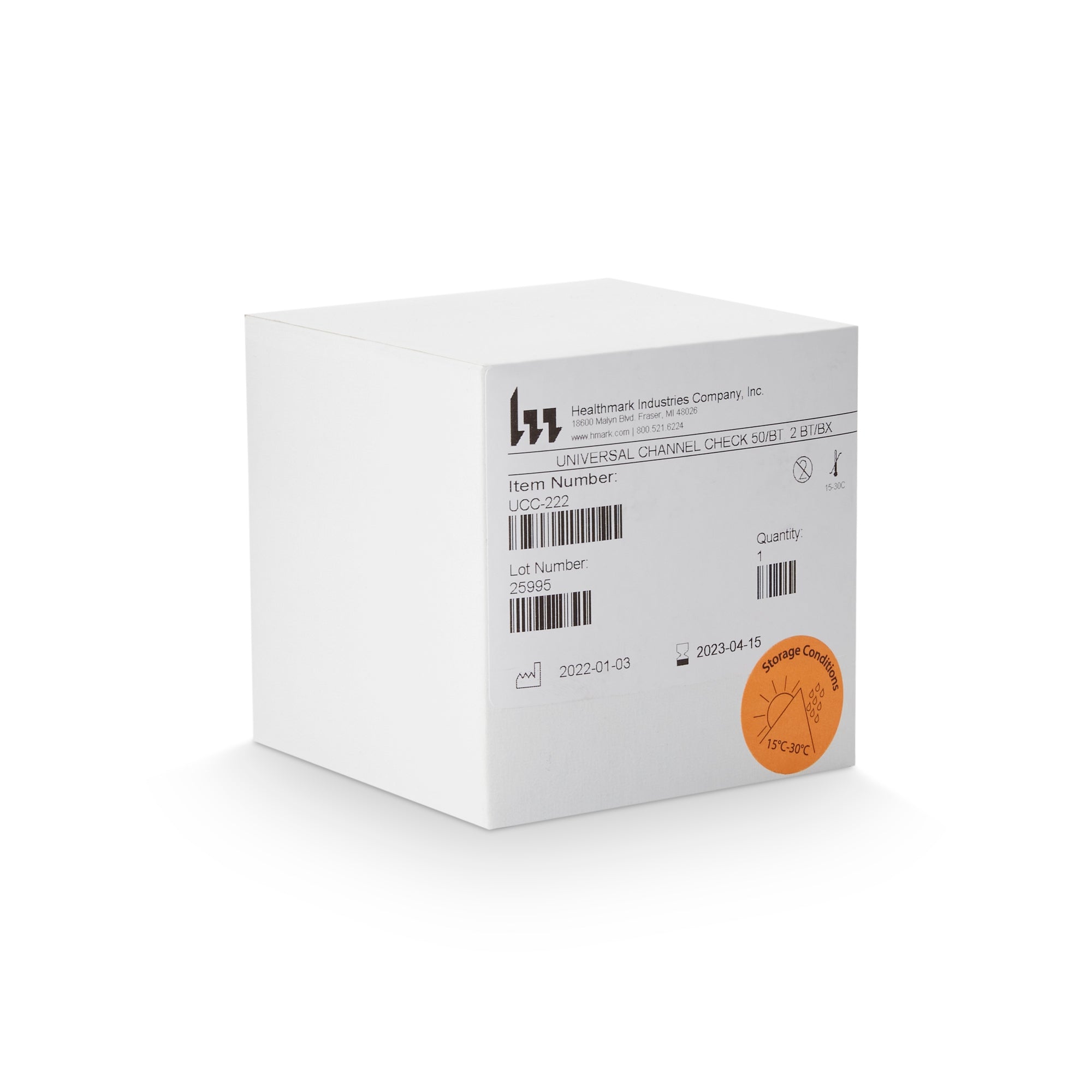ChannelCheck Instrument Cleaning Verification Kit – Tests Blood/Protein/Carbohydrates, BAA & TAA Compliant (Box of 2 × 50/Bottle)