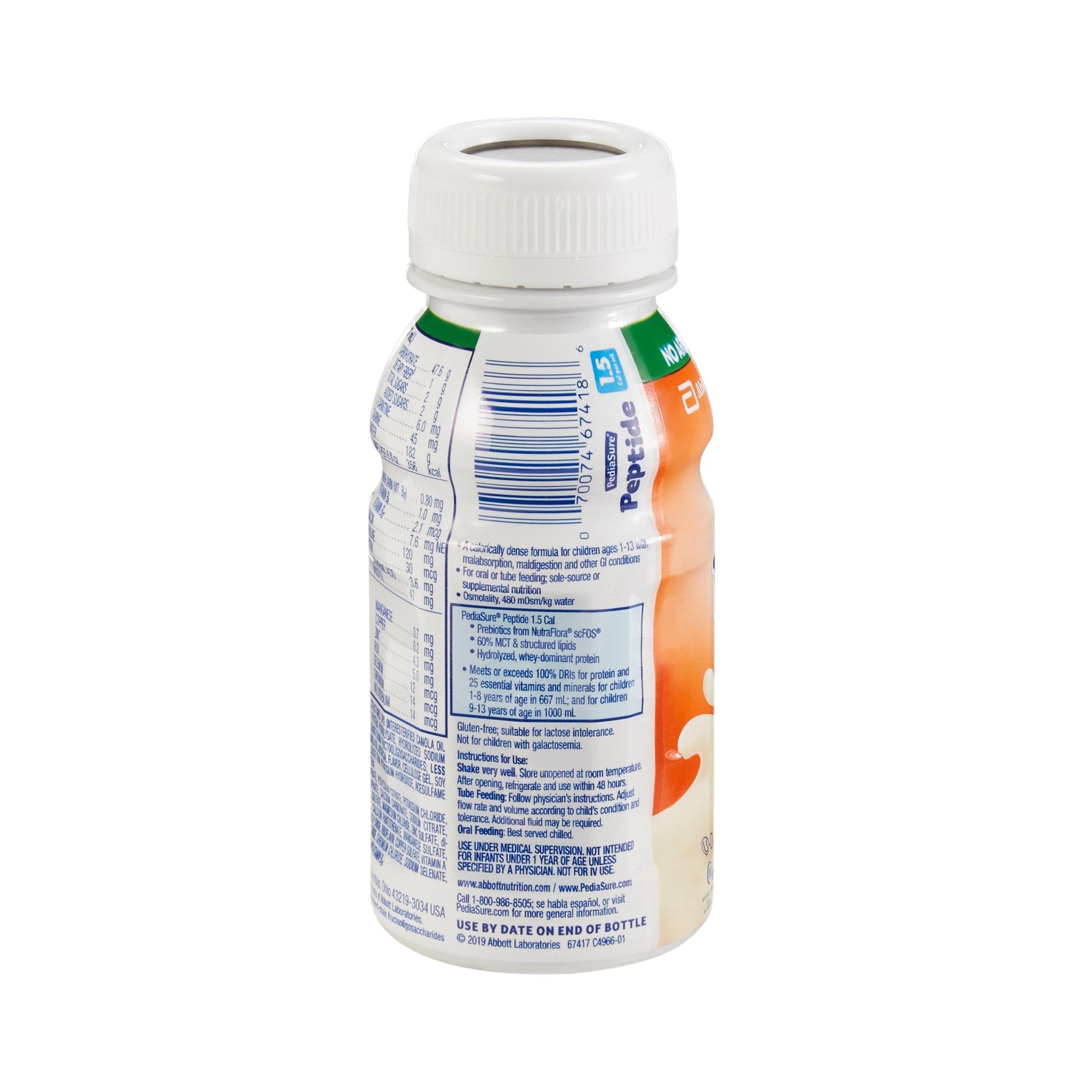 Pediatric Oral Supplement PediaSure Peptide 1.5 Cal Vanilla Flavor 8 oz. Bottle Liquid Peptide Malabsorption / Maldigestion, Packaging Type- Case