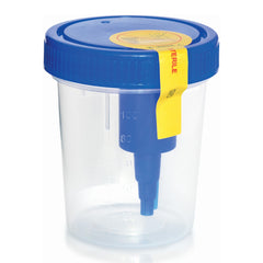 Urine Specimen Container with Integrated Transfer Device McKesson 120 mL (4 oz.) Screw Cap Patient Information Sterile, Packaging Type- Case