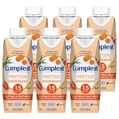 Oral Supplement Compleat Peptide 1.5 Fruit / Vegetable Medley Flavor 8.45 oz. Reclosable Carton Liquid | Each