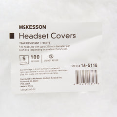 Sanitary Headset Cover McKesson Small For Earmuff of Most Headphones, Packaging Type- Case