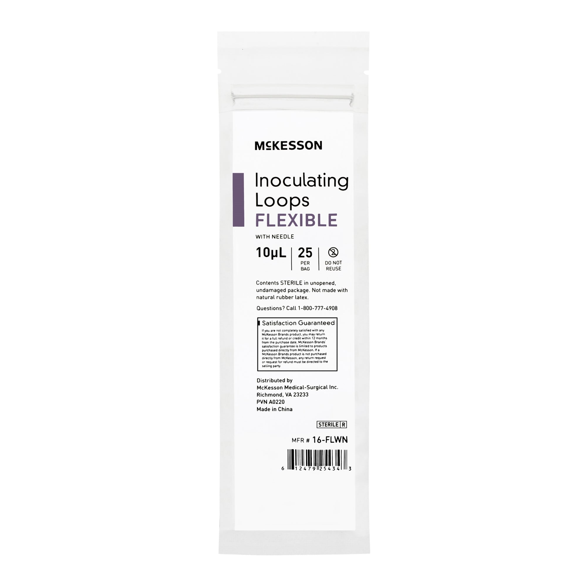 Inoculating Loop with Needle McKesson 10 ?L ABS Integrated Handle Sterile, Packaging Type- Case