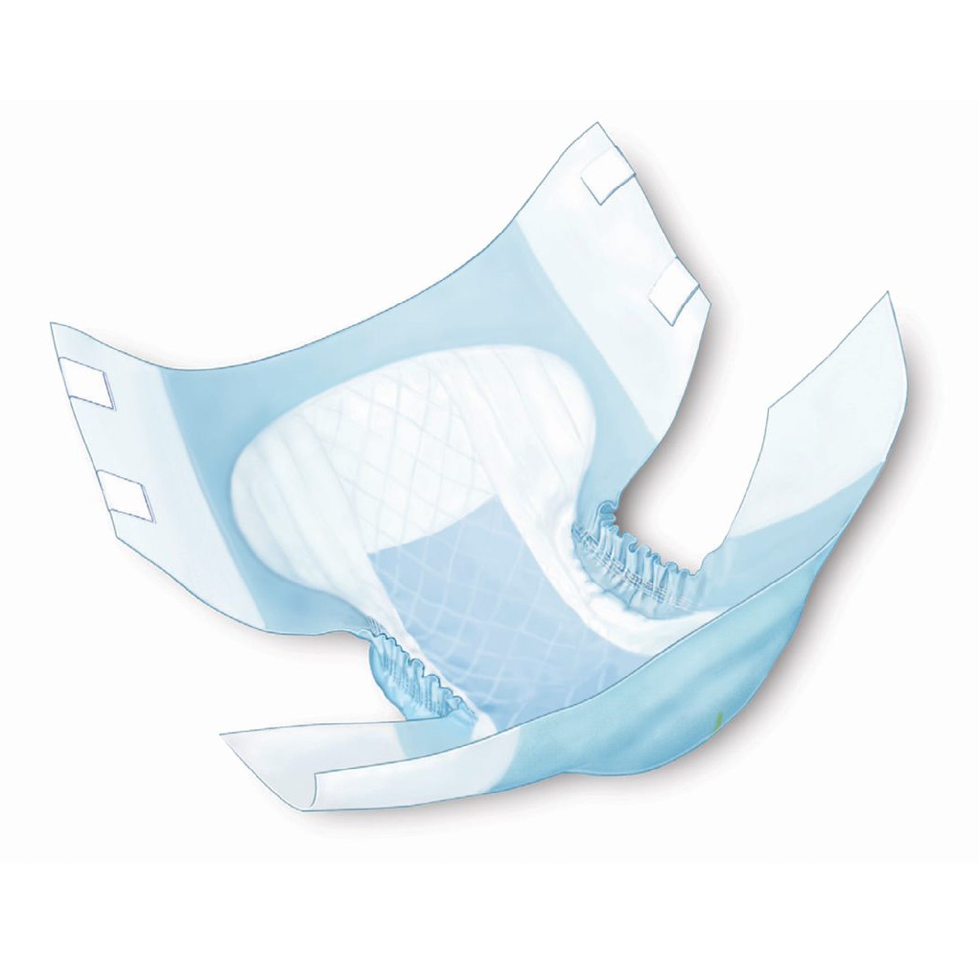 Unisex Adult Incontinence Brief Wings Quilted Plus with BreatheEasy Technology Large Disposable Heavy Absorbency, Packaging Type- Case