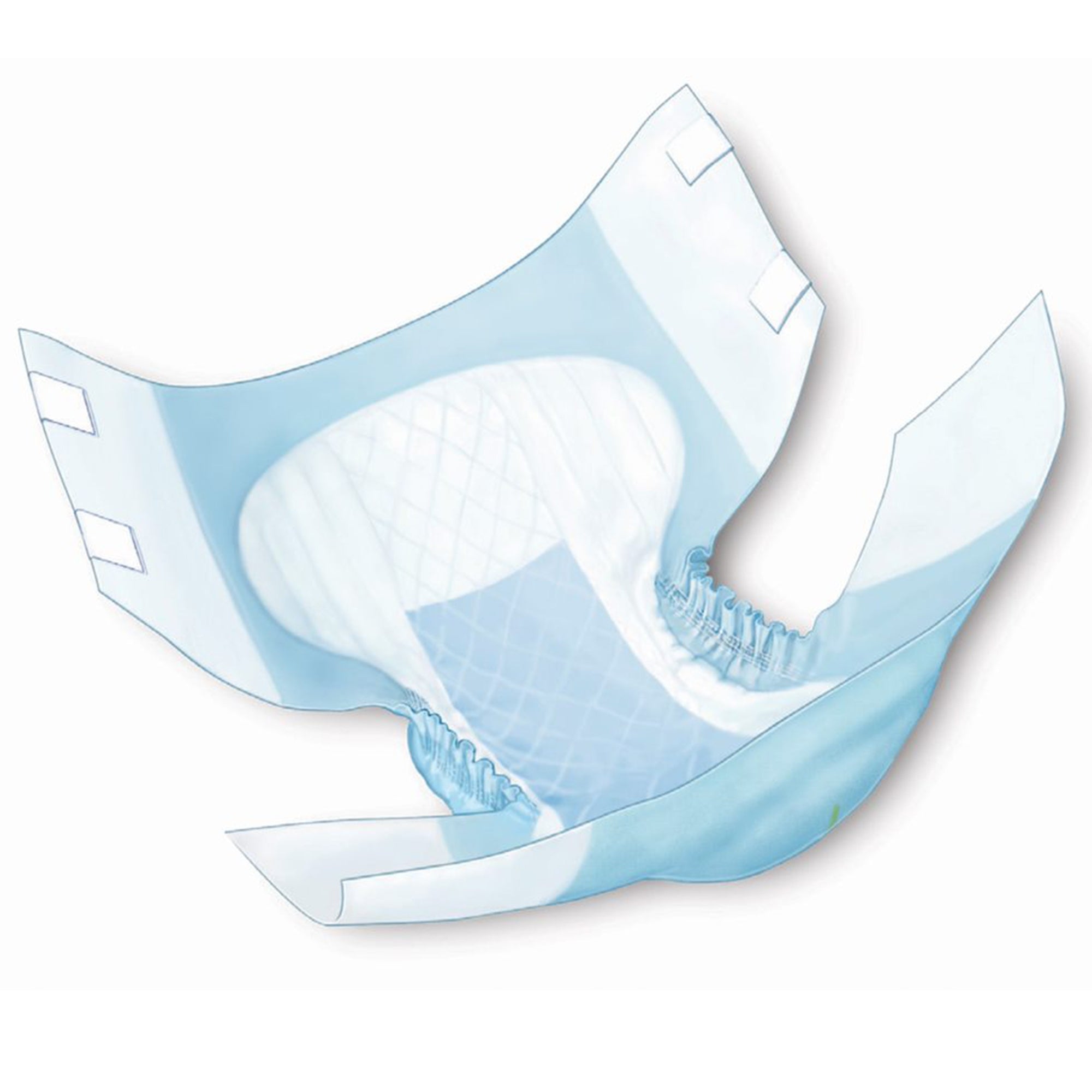 Unisex Adult Incontinence Brief Wings Quilted Plus with BreatheEasy Technology X-Large Disposable Heavy Absorbency, Packaging Type- Case