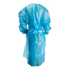 Chemotherapy Procedure Gown McKesson 2X-Large Blue NonSterile AAMI Level 2 / ASTM D6978 Disposable, Packaging Type- Case