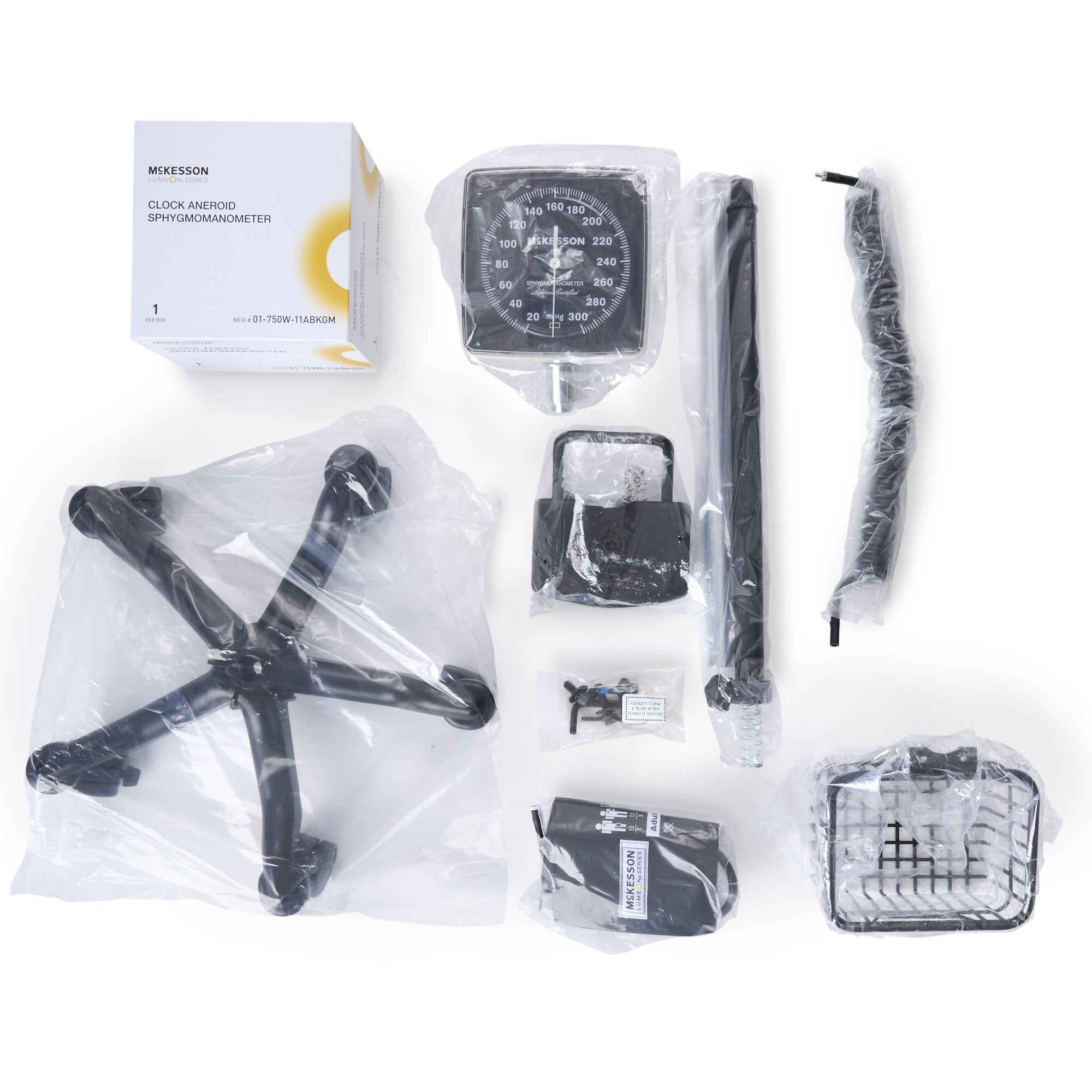 Aneroid Sphygmomanometer Unit McKesson LUMEON Adult Cuff Nylon Cuff 23 - 40 cm Mobile, Packaging Type- Box
