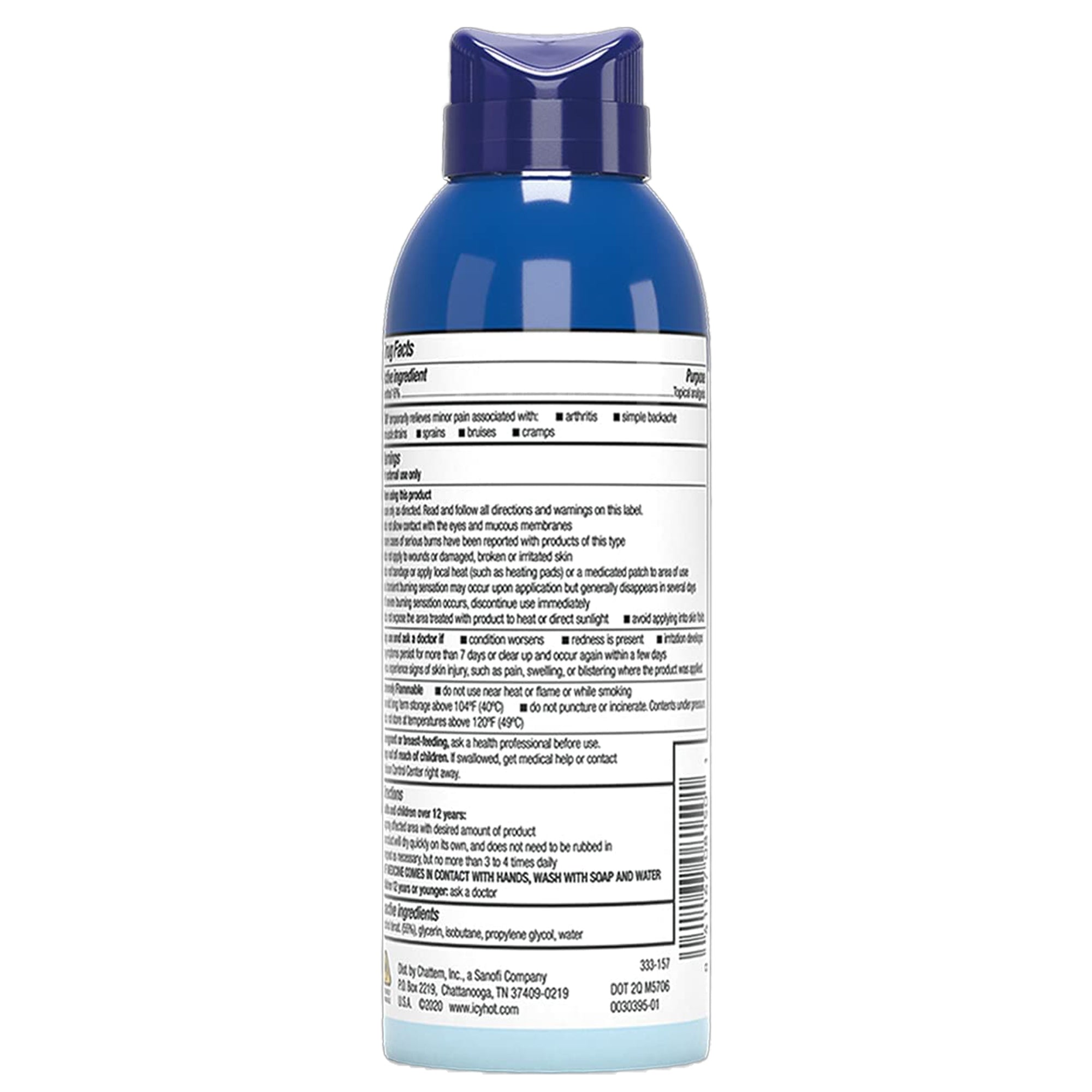 Topical Pain Relief Icy Hot Menthol Spray 4 oz.,Packaging Type- Each