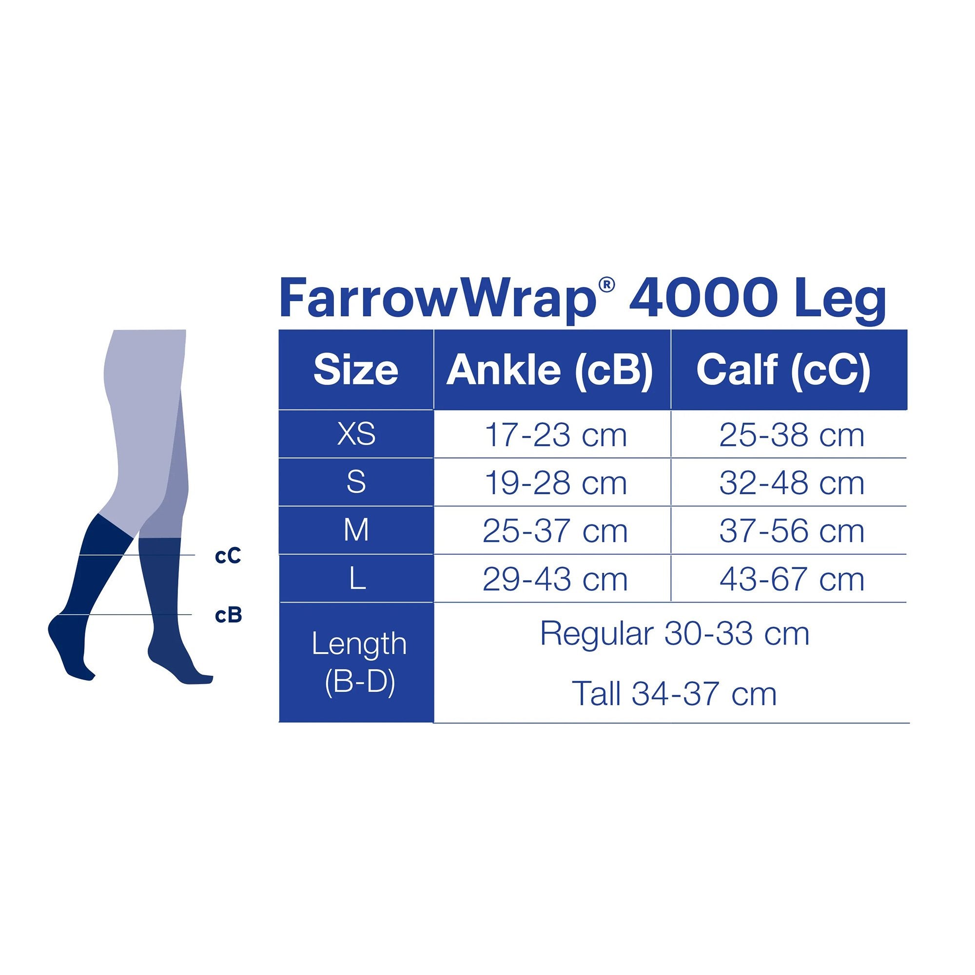 Compression Wrap JOBST FarrowWrap 4000 X-Small / Tall Tan Leg, Packaging Type- Each