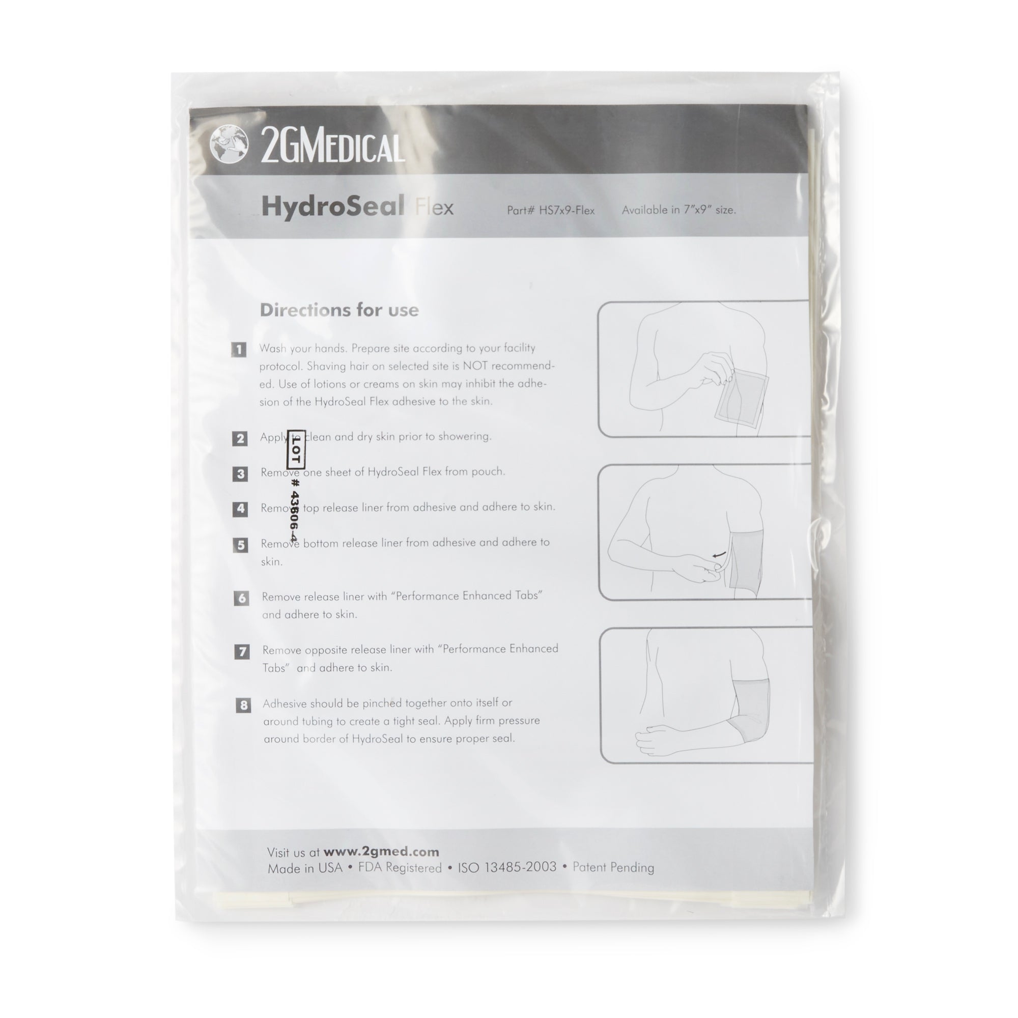 IV Site Barrier Protector HydroSeal 7 X 9 Inch, Packaging Type- Box