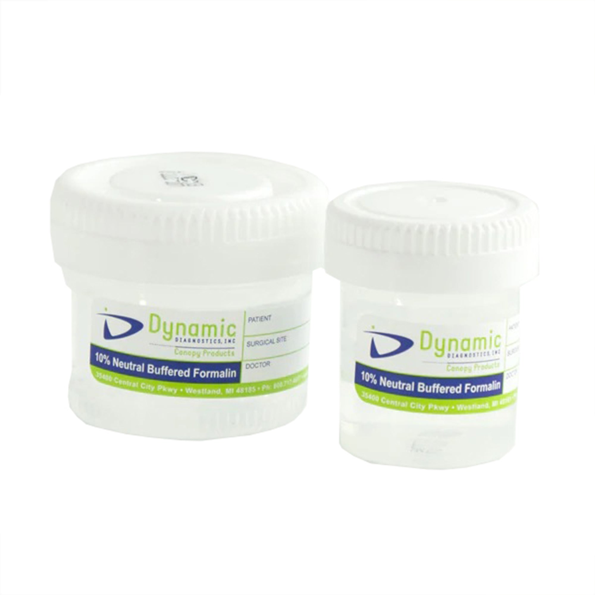 Prefilled Formalin Container 20 mL Fill in 40 mL (1.35 oz.) Screw Cap Patient Information NonSterile, Packaging Type- Box