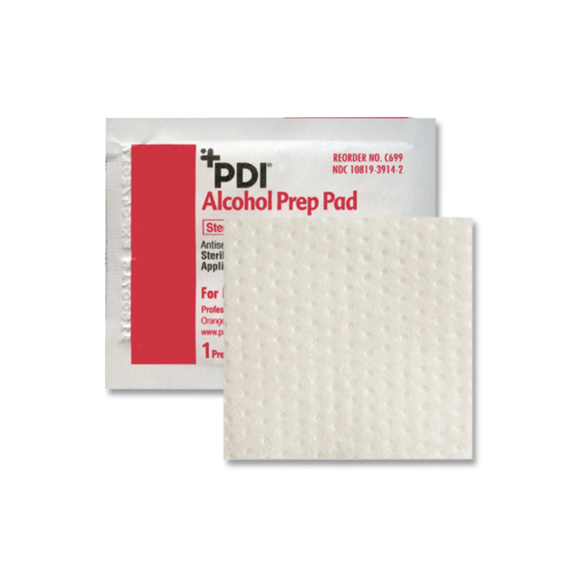Alcohol Prep Pad PDI 70% Strength Isopropyl Alcohol Individual Packet Sterile, Packaging Type- Case