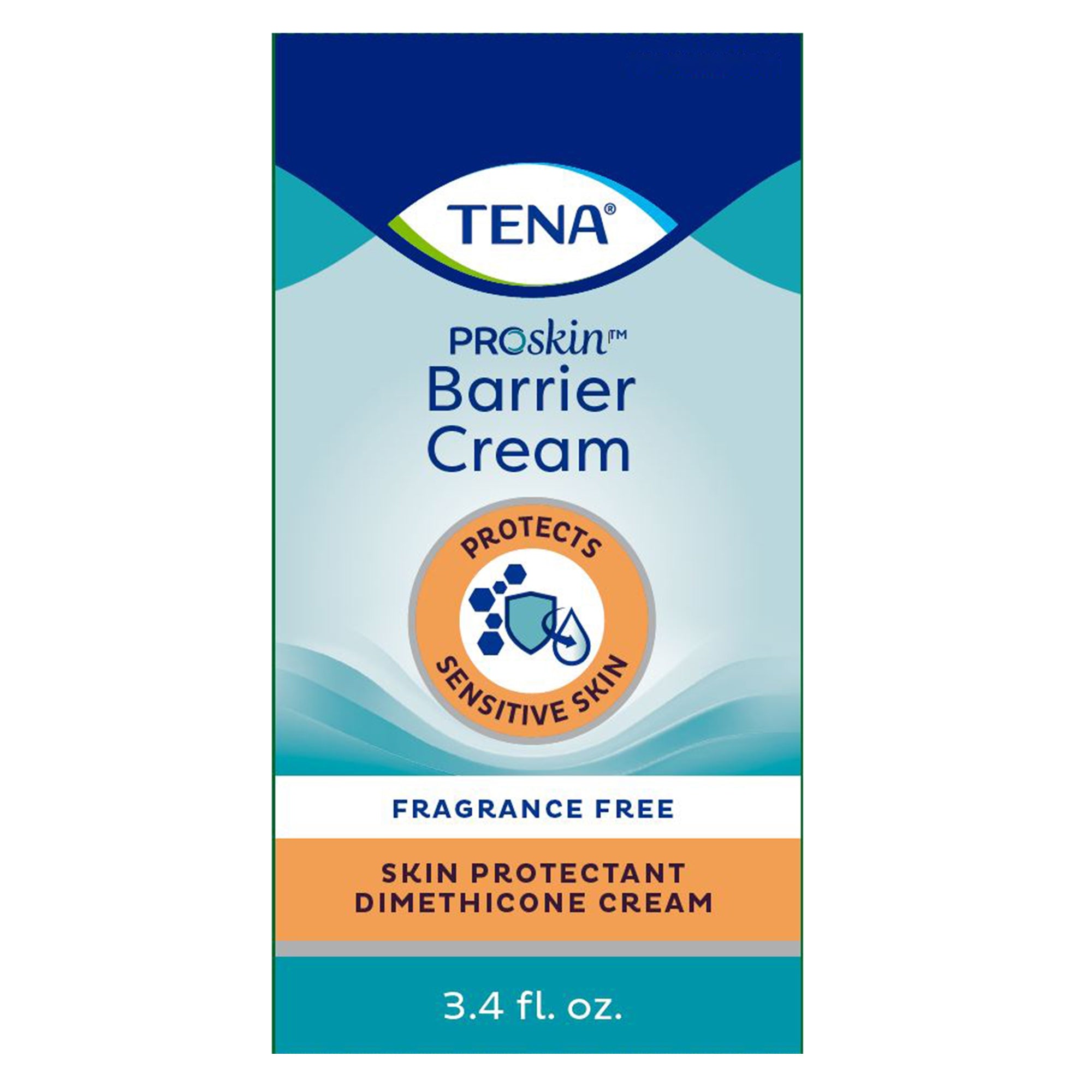 Skin Protectant Tena Proskin Barrier Cream 3.4 oz. Tube Unscented Cream, Packaging Type- Case